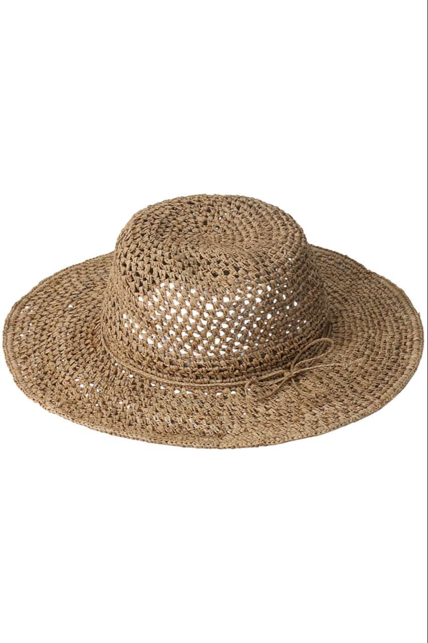 HELIOPOLE｜【Le voyage en panier】ラフィアハット/ベージュ の通販｜ELLESHOP・(エル・ショップ)