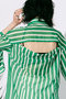 MAISON SPECIAL(メゾンスペシャル)｜ストライプオーバーシアーシャツ/GRN(グリーン) の通販｜ELLESHOP・(エル・ショップ)