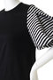 BORDERS at BALCONY(ボーダーズ アット バルコニー)｜パフスリーブTシャツ/ブラック の通販｜ELLESHOP・(エル・ショップ)