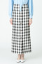 allureville(アルアバイル)｜カラーチェックハイウエストタイトスカート/ブラック の通販｜ELLESHOP・(エル・ショップ)