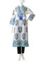 SZ Blockprints(エスゼット ブロックプリント)｜LONG KERALA KAFTAN PALLADIO コットンチュニック/ブルー の通販｜ELLESHOP・(エル・ショップ)