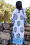 SZ Blockprints(エスゼット ブロックプリント)｜LONG KERALA KAFTAN PALLADIO コットンチュニック/ブルー の通販｜ELLESHOP・(エル・ショップ)