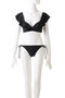 Reir(水着)(レイール(ﾐｽﾞｷﾞ))｜【San-ai Resort】楽盛りフリル水着　ワイヤービキニ/ホワイト の通販｜ELLESHOP・(エル・ショップ)