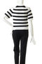 PLAIN PEOPLE(プレインピープル)｜半袖クルーネックプルオーバーセーター/ボーダーA の通販｜ELLESHOP・(エル・ショップ)