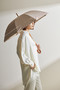 Gracy(グレイシー)｜GRC 晴雨兼用長傘 Shirts stripe/ブラウン の通販｜ELLESHOP・(エル・ショップ)