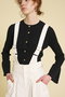 LANVIN en Bleu(ランバン オン ブルー)｜サロペットワイドパンツ/オフ の通販｜ELLESHOP・(エル・ショップ)
