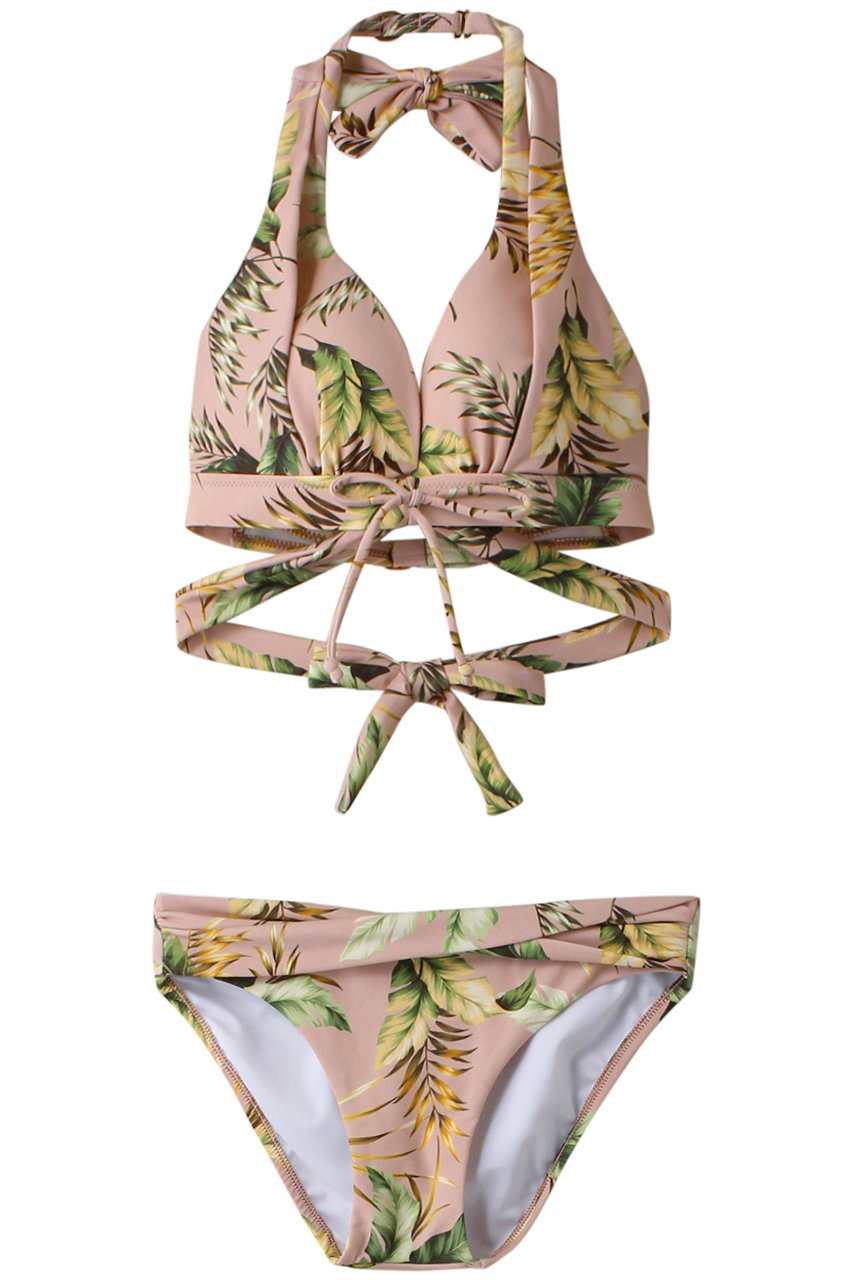 Reir(水着)(レイール(ﾐｽﾞｷﾞ))｜Tropica Leafナチュラルアップ/ピンク の通販｜ELLESHOP・(エル・ショップ)