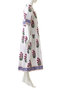 SZ Blockprints(エスゼット ブロックプリント)｜YUVA DRESS POPPY ハーフスリーブワンピース/ホワイト の通販｜ELLESHOP・(エル・ショップ)