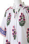 SZ Blockprints(エスゼット ブロックプリント)｜YUVA DRESS POPPY ハーフスリーブワンピース/ホワイト の通販｜ELLESHOP・(エル・ショップ)