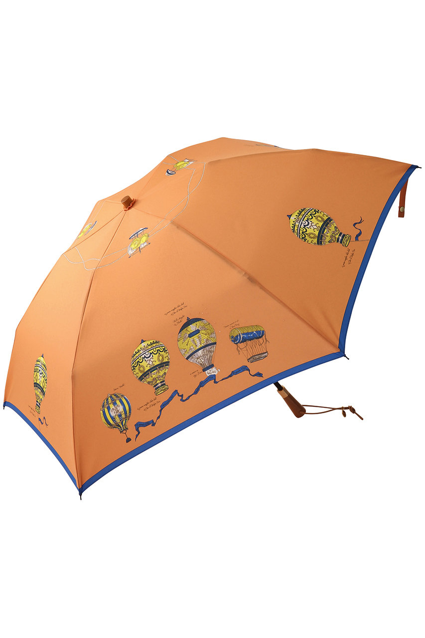 manipuri(マニプリ)｜プリント折りたたみ傘（晴雨兼用）/オレンジ（バルーンヒストリー） の通販｜ELLESHOP・(エル・ショップ)