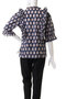 SZ Blockprints(エスゼット ブロックプリント)｜HARTLEY TOP SMALL PAISLEY ハーフスリーブ フリルシャツ/ネイビー の通販｜ELLESHOP・(エル・ショップ)