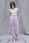PRANK PROJECT(プランク プロジェクト)｜サテンカーゴワイドパンツ / Satin Cargo Pants/PPL(パープル) の通販｜ELLESHOP・(エル・ショップ)