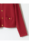 allureville(アルアバイル)｜【LOULOU WILLOUGHBY】総針クルーカーディガン/レッド の通販｜ELLESHOP・(エル・ショップ)