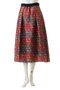 allureville(アルアバイル)｜【LOULOU WILLOUGHBY】ボーダーフラワースカート/レッド の通販｜ELLESHOP・(エル・ショップ)