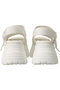 STEVE MADDEN(スティーブ・マデン)｜VOLTZ　ボリュームソールベルトサンダル/ホワイト の通販｜ELLESHOP・(エル・ショップ)