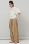 Curensology(カレンソロジー)｜【予約販売】コットンリネンドロストパンツ/ベージュ の通販｜ELLESHOP・(エル・ショップ)