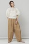 Curensology(カレンソロジー)｜【予約販売】コットンリネンドロストパンツ/ベージュ の通販｜ELLESHOP・(エル・ショップ)