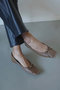 CHEMBUR(チェンバー)｜スクエアトゥスタッズバレエシューズ/ウォルナット の通販｜ELLESHOP・(エル・ショップ)