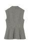ANAYI(アナイ)｜モノトーンワッフルペプラムジレ/ブラックチェック の通販｜ELLESHOP・(エル・ショップ)