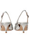 Gianvito Rossi(ジャンヴィト ロッシ)｜JAIPUR SLING 55 メタリックバックストラップパンプス/シルバー の通販｜ELLESHOP・(エル・ショップ)