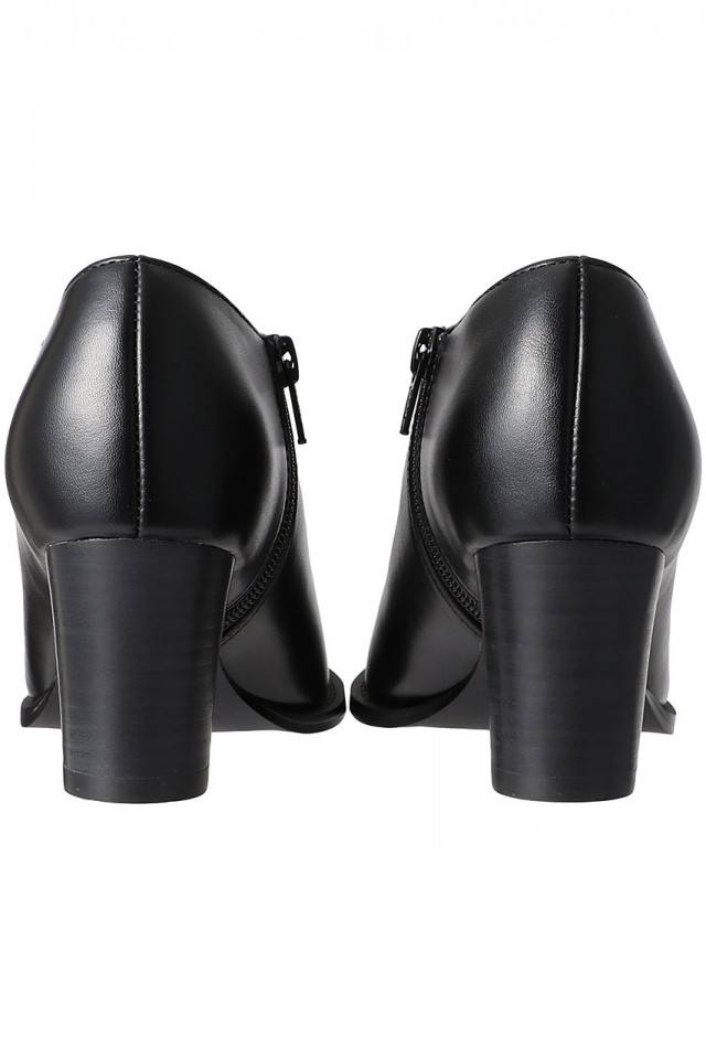 RIM.ARK(リムアーク)｜Straight cut line short boots/ブーツ/ブラック の通販｜ELLESHOP・(エル・ショップ)