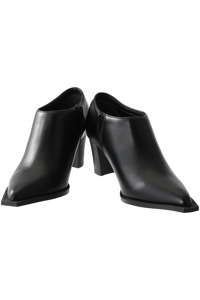 RIM.ARK(リムアーク)｜Straight cut line short boots/ブーツ/ブラック の通販｜ELLESHOP・(エル・ショップ)