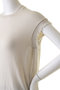 SLOANE(スローン)｜【UNISEX】14G天竺 ウールxコットン フリンジフレンチスリーブ/ベージュ の通販｜ELLESHOP・(エル・ショップ)