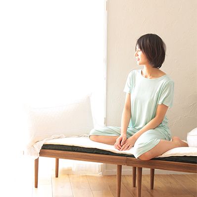 半袖パジャマ[シルクスムース]