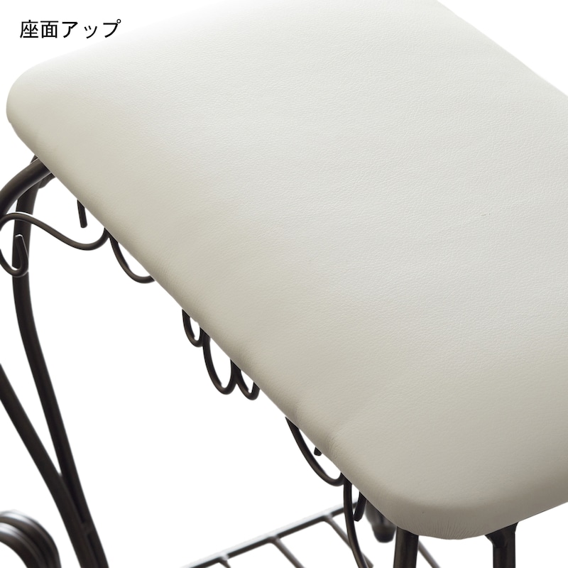 アンティーク調棚付き玄関ベンチスツール ＜幅５１ｃｍ＞｜通販のベルメゾンネット