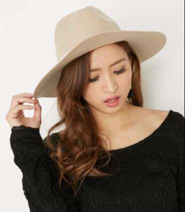 Ｓｐｒｉｎｇフェルト中折れHAT
