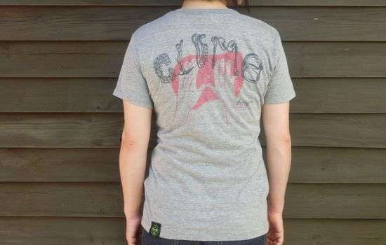 Rough-Tシャツ　ミックスグレー