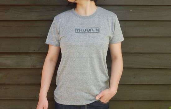 Rough-Tシャツ　ミックスグレー