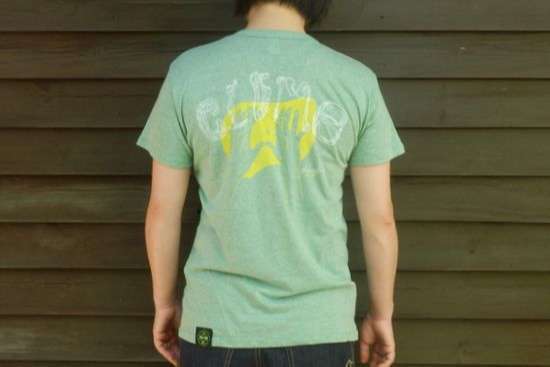 Rough-Tシャツ　ヘザーグリーン
