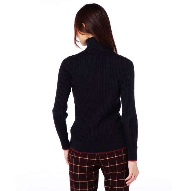 AC ROLL NECK CABLE SWEATER