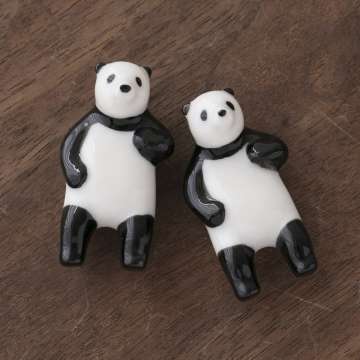 楽土/パンダの熊造 箸置き 2個セット - スタイルストア