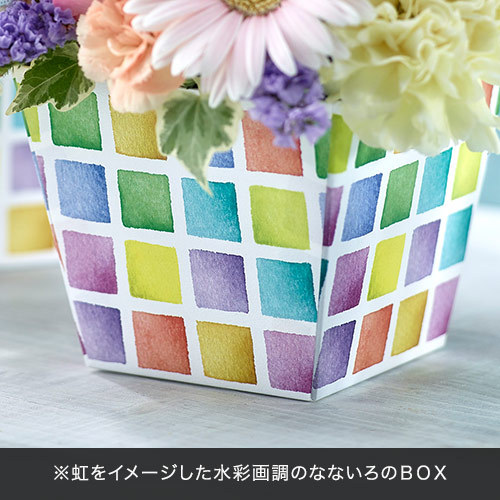 ハッピーレインボーアレンジメント「ミント」｜日比谷花壇｜フラワーギフト通販