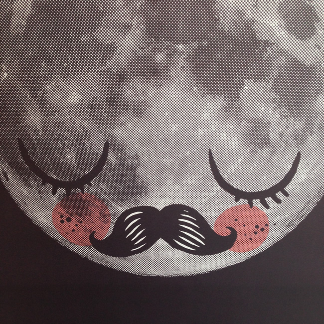 OMM-design  ポスター （500×700mm／Moon）/北欧デザイン ※フレームなし