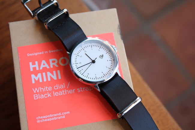 CHEAPO チーポ/ HAROLD mini BLACK(レザーベルト/black）14228BB/watch 腕時計