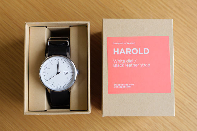CHEAPO チーポ/ HAROLD BLACK(レザーベルト/black）14224AA/watch 腕時計