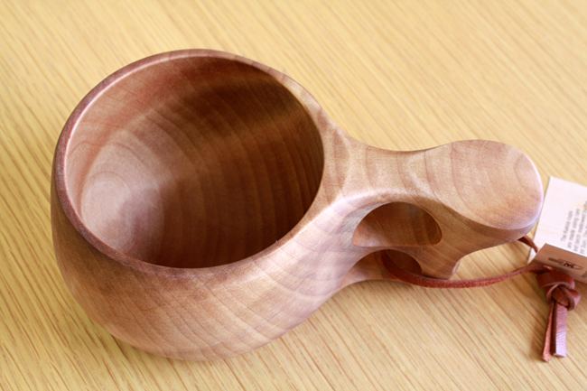 KUKSA ククサ フィンランド製　白樺のマグカップ　北欧（Koivumaa Iso 2-Reikainen /190ml）【送料無料】