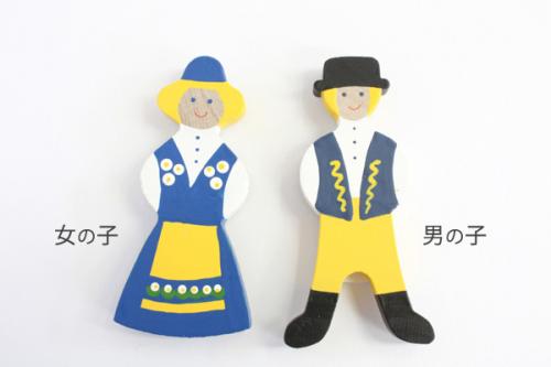 ラッセントレー 木製マグネット/スウェーデン （男の子）/LARSSONS TRA