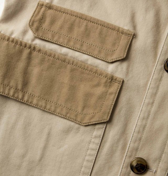 CANVAS SHIRT PARKA/KHAKI