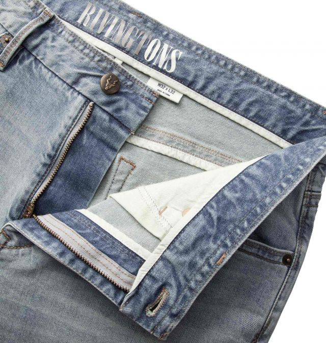 SKINNY FIT DENIM/BLEACHED