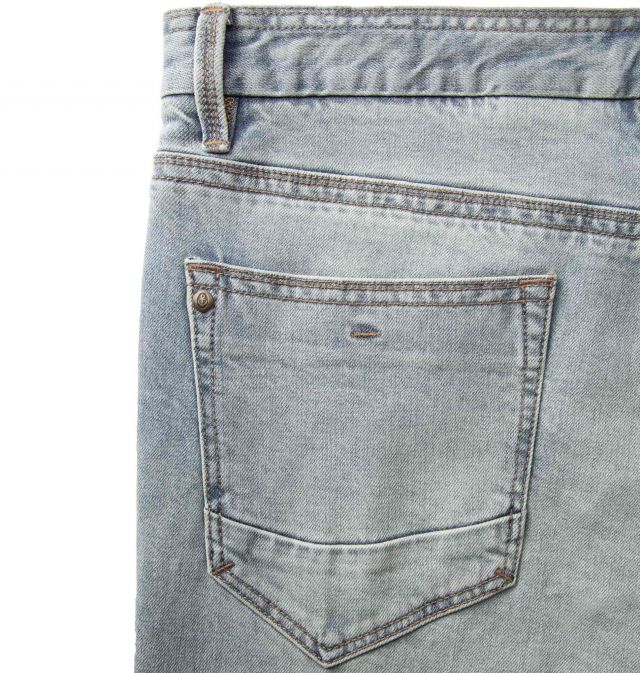 SKINNY FIT DENIM/BLEACHED
