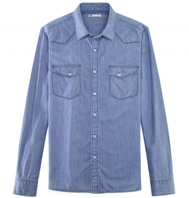 INDIGO MILITARY SHIRT