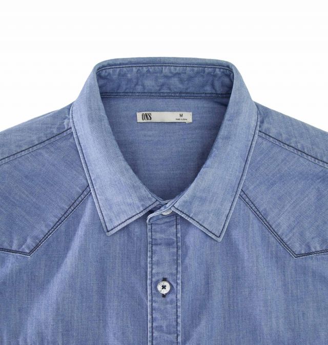 INDIGO MILITARY SHIRT