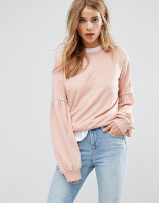 New Look | New Look Balloon Sleeve Sweatshirt Sweater