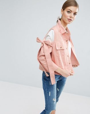 ASOS | ASOS Jacket with Bow Cold Shoulder