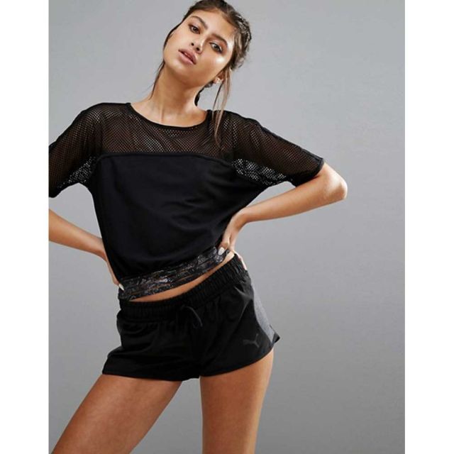 Puma Explosive Mesh Top In Black