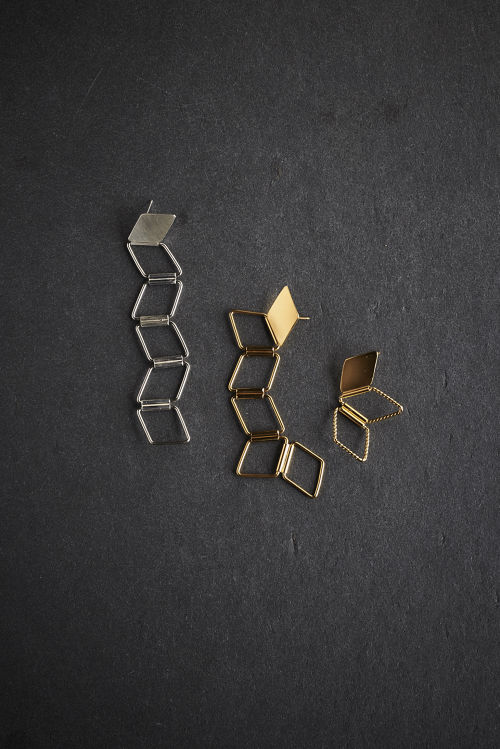 Snowflakes -Diamond earring 0302-  | MEGUMI TOYOKAWA